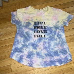 Tie-dye T-shirt anthropology small